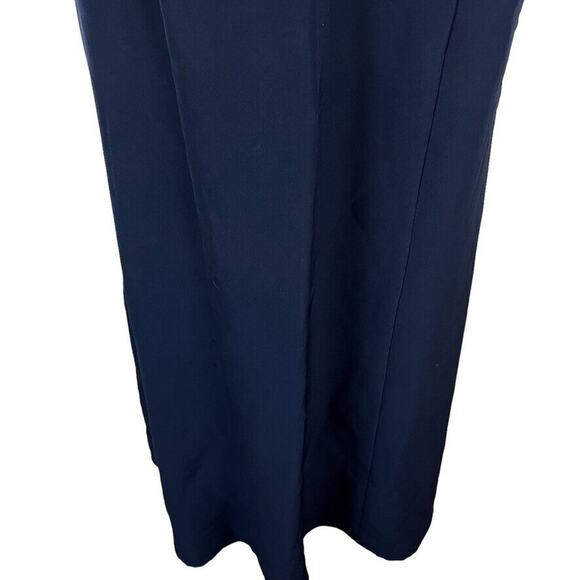 Show Me Your Mumu Womens Navy Fit & Flare V-Neck Mermaid Formal Maxi Dress sz M - Picture 5 of 15